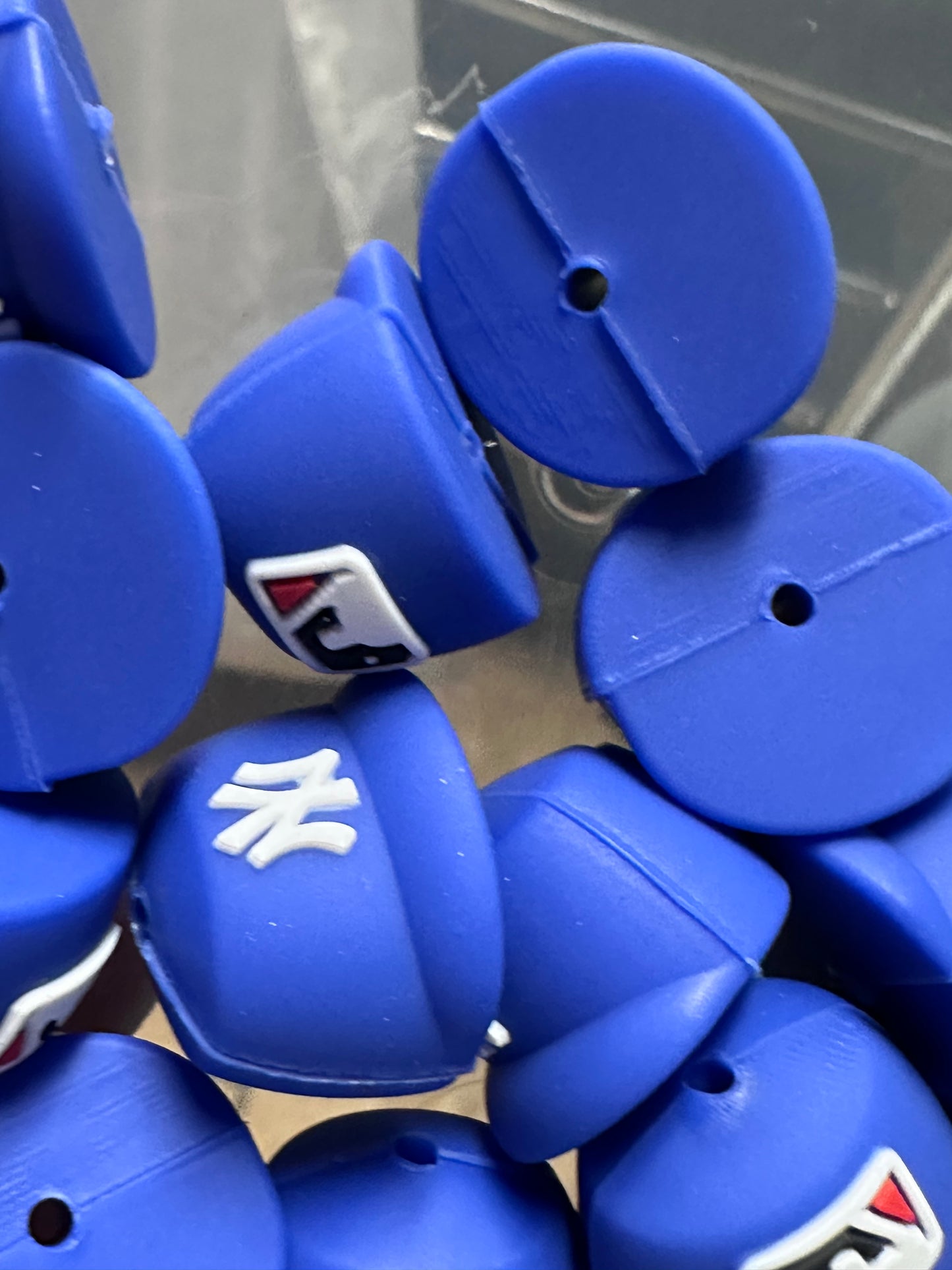 3D baseball hat focal bead/ baseball shaped silicone bead/ #5