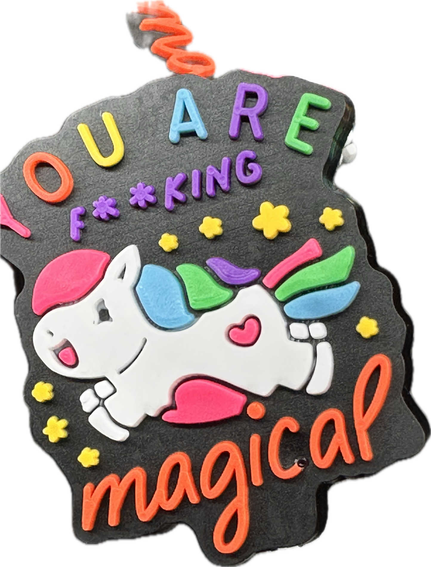 Unicorn Focal Bead/ beadable pen/ Silicone bead/ keychain bead/DIY/unicorn/rainbow