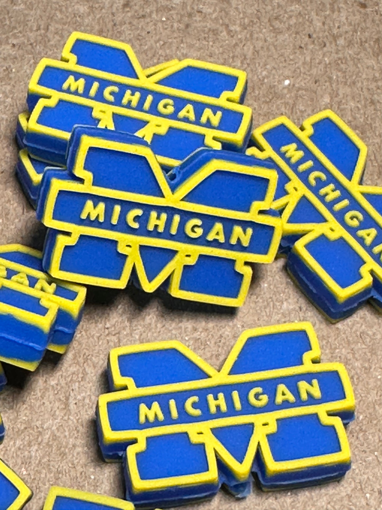 University of Michigan focal bead / football