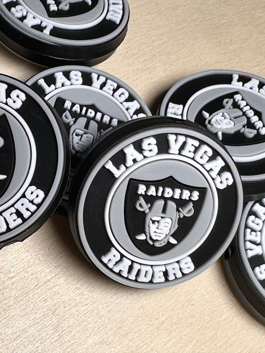 Las Vegas Raiders focal bead / football