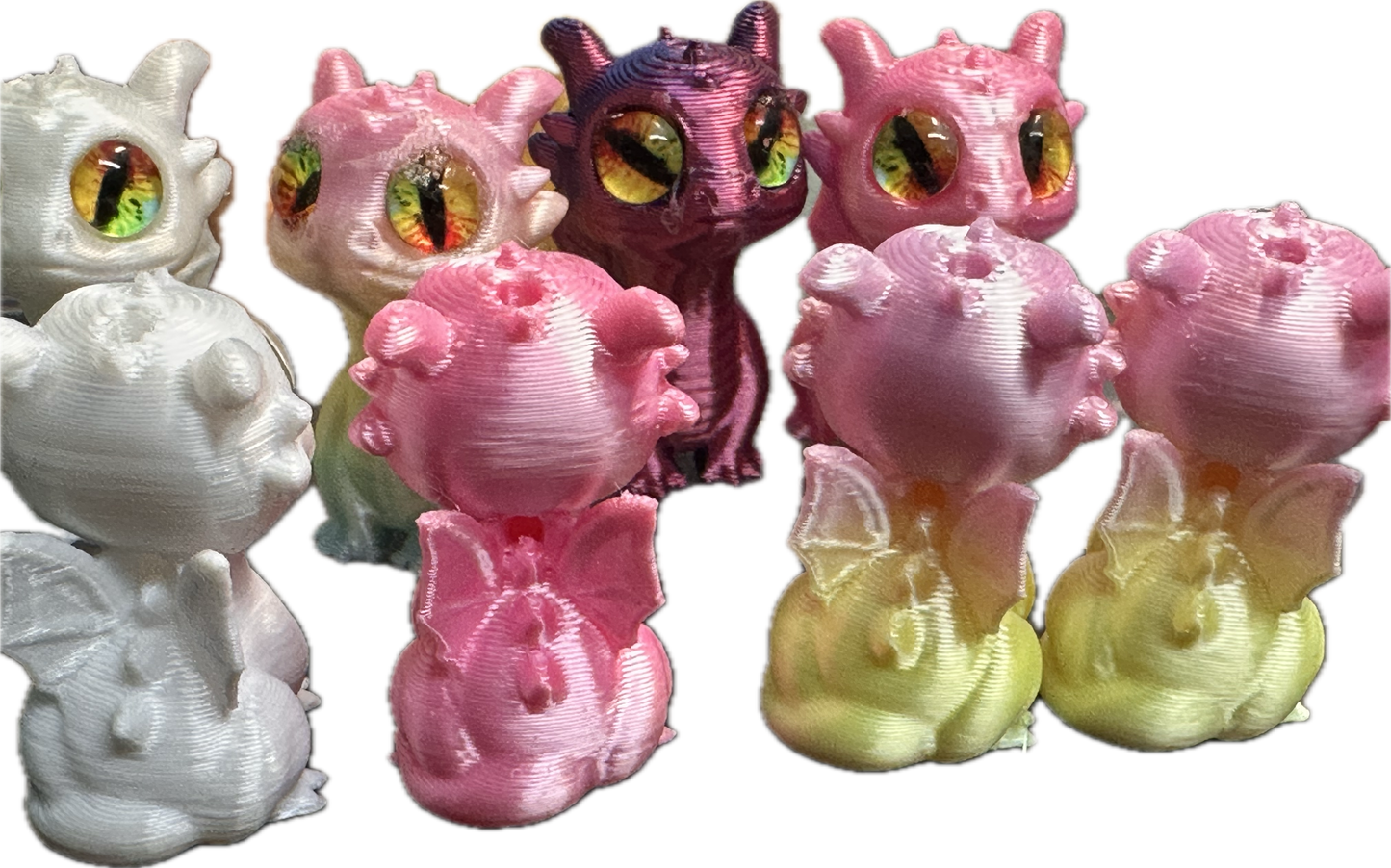 3D Dragon Bead/ beadable pen/ clay bead/ keychain bead/DIY/ cat eyes