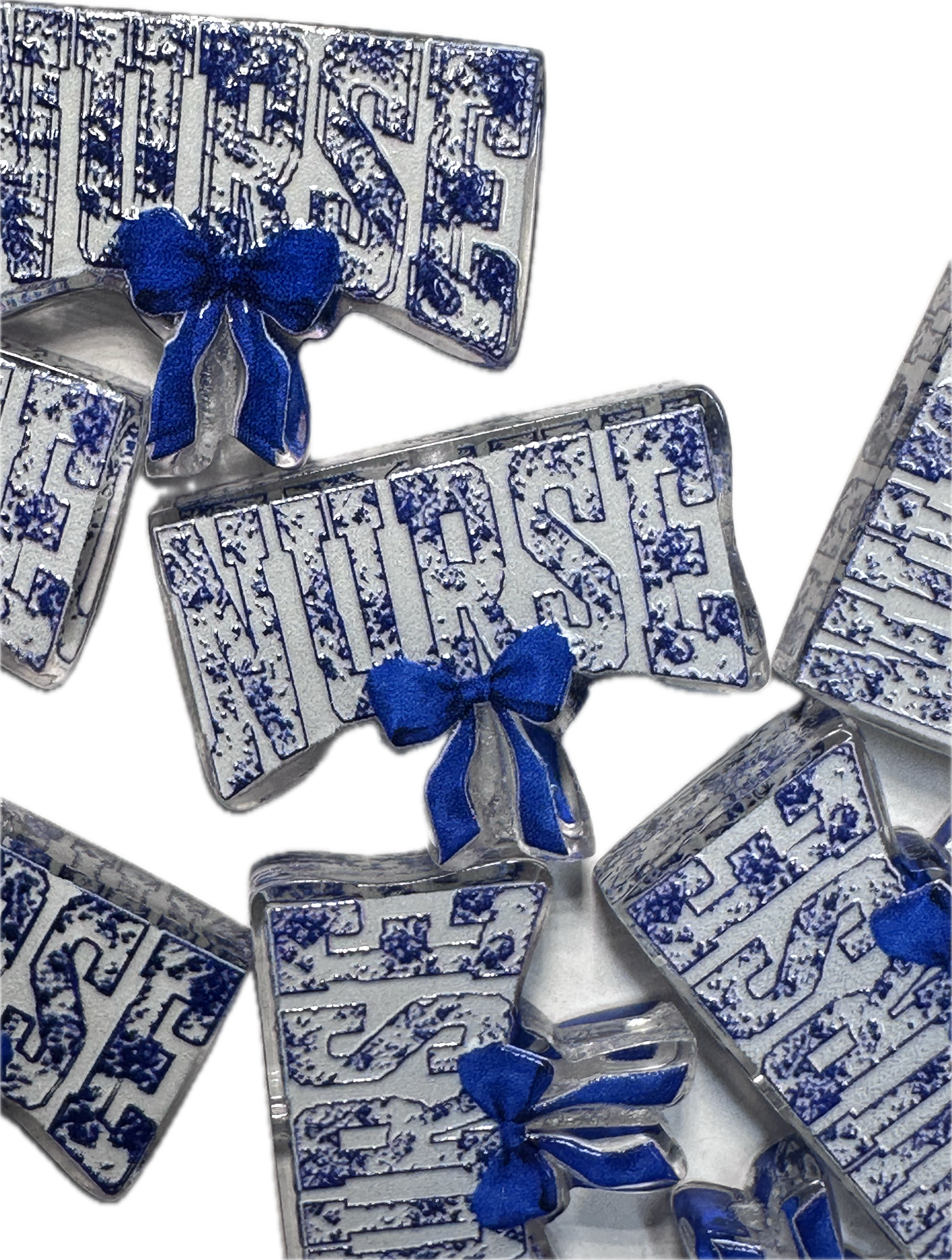 Nurse acrylic focal bead- set of 2/ focal bead/ pen beading / keychain bead/