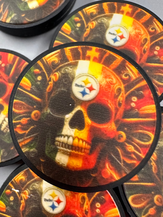 Pittsburg Steelers focal bead / skull