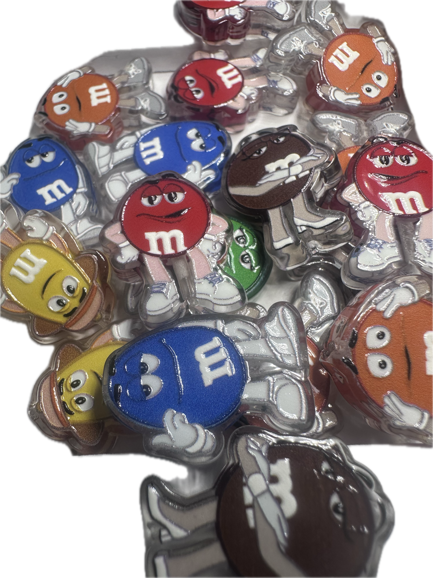 Candy acrylic focal bead- set of 2/ focal bead/ pen beading / keychain bead / Colorful chocolate candy