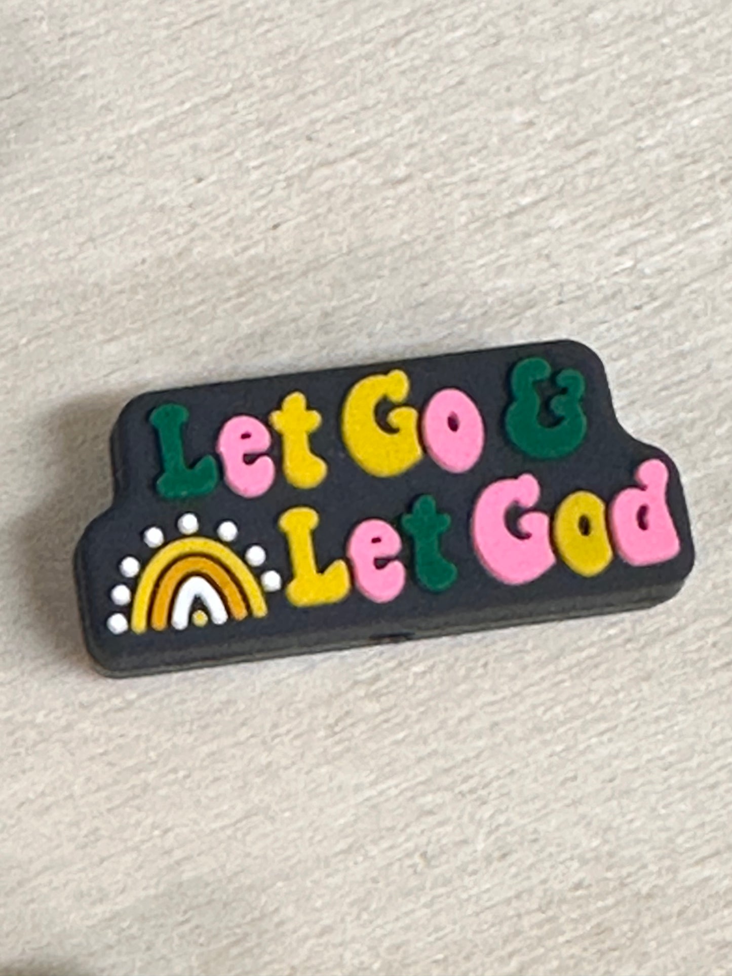 God silicone focal bead/ religious / pen beading