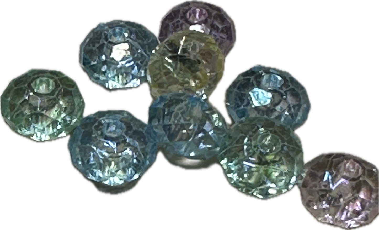 Acrylic faceted clear beads / see thru beads/clear 8x6mm beads/ sparkle beads/ pen beading beads/ bling beads/ keychain beads/ DIY