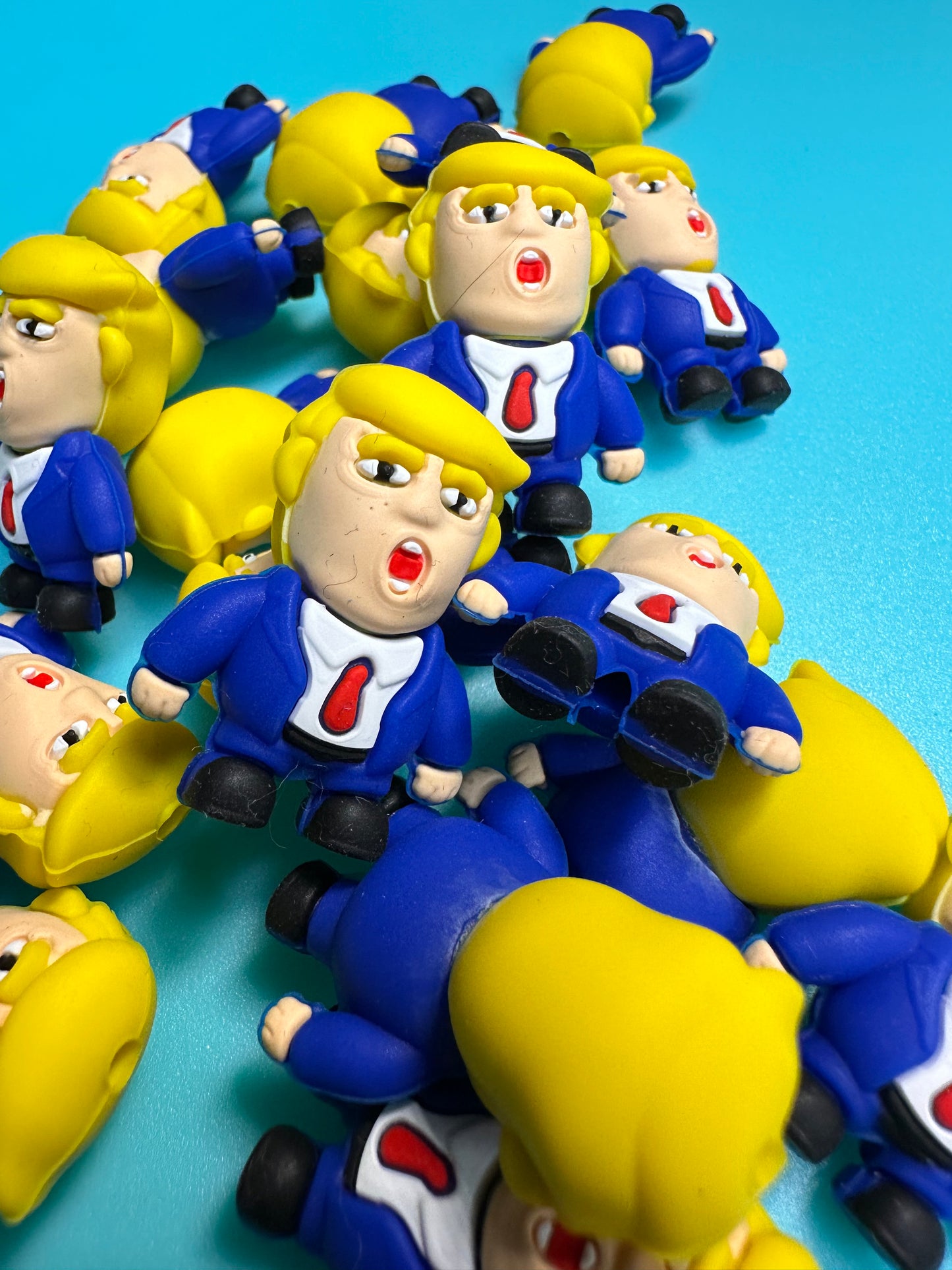 3D Blue suit guy /Trump/ Focal Bead