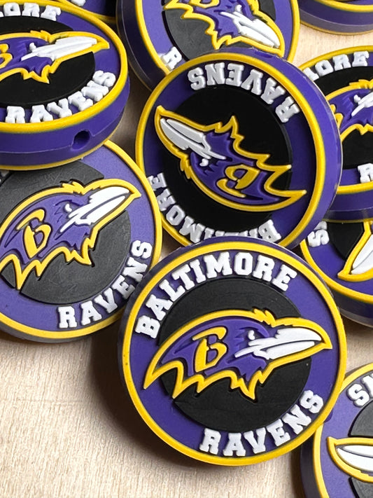 Baltimore Ravens focal bead / football /  #3