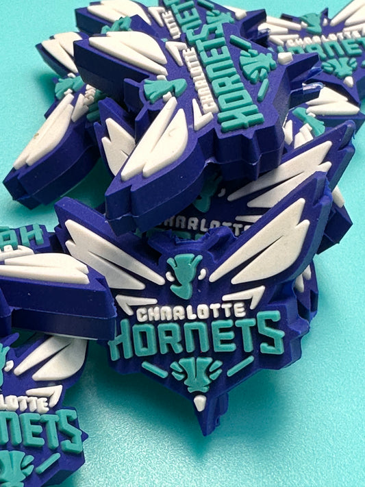 Charlotte Hornets team focal bead / basketball