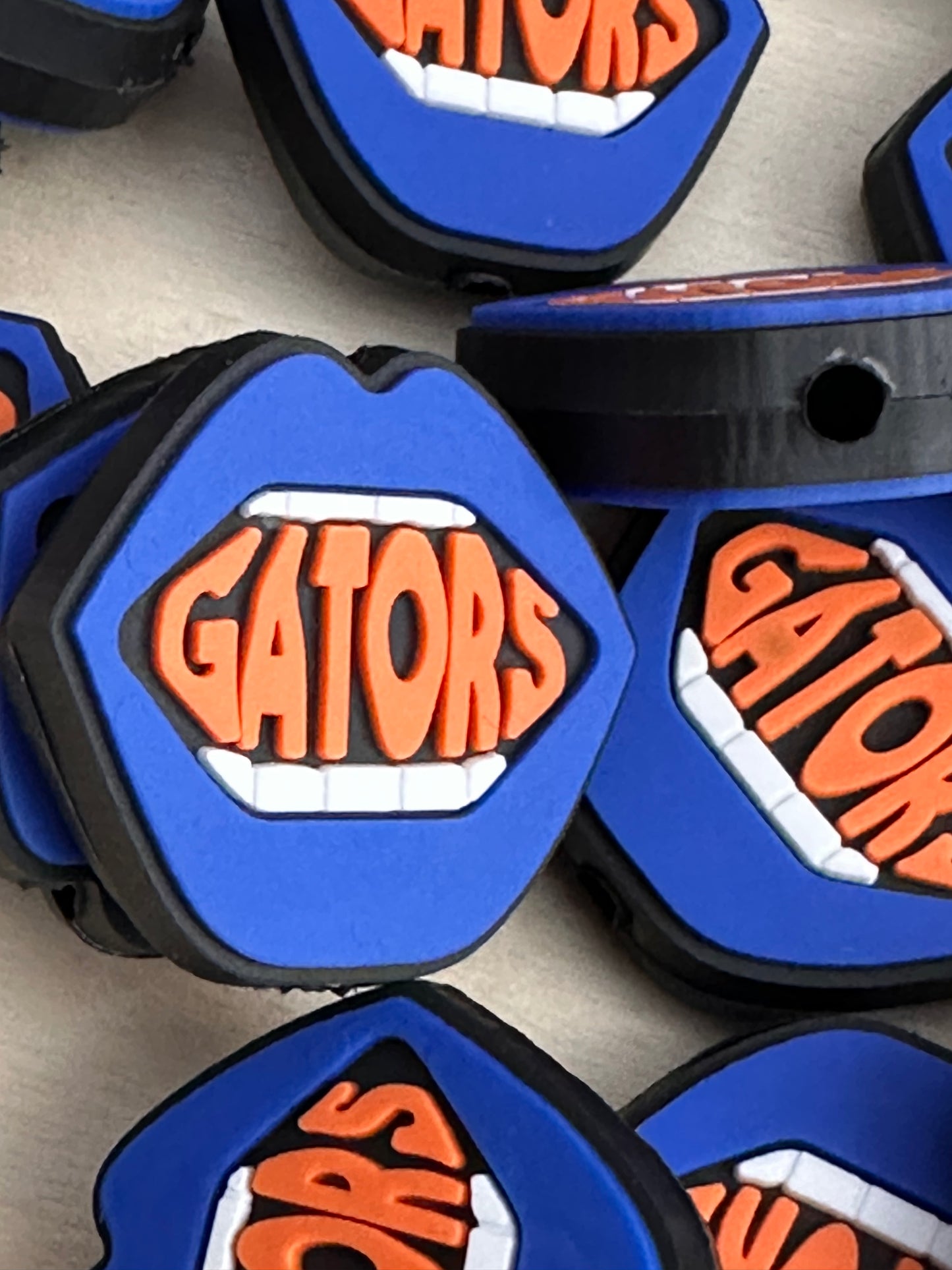 Lips with Florida Gators focal bead/ design #4