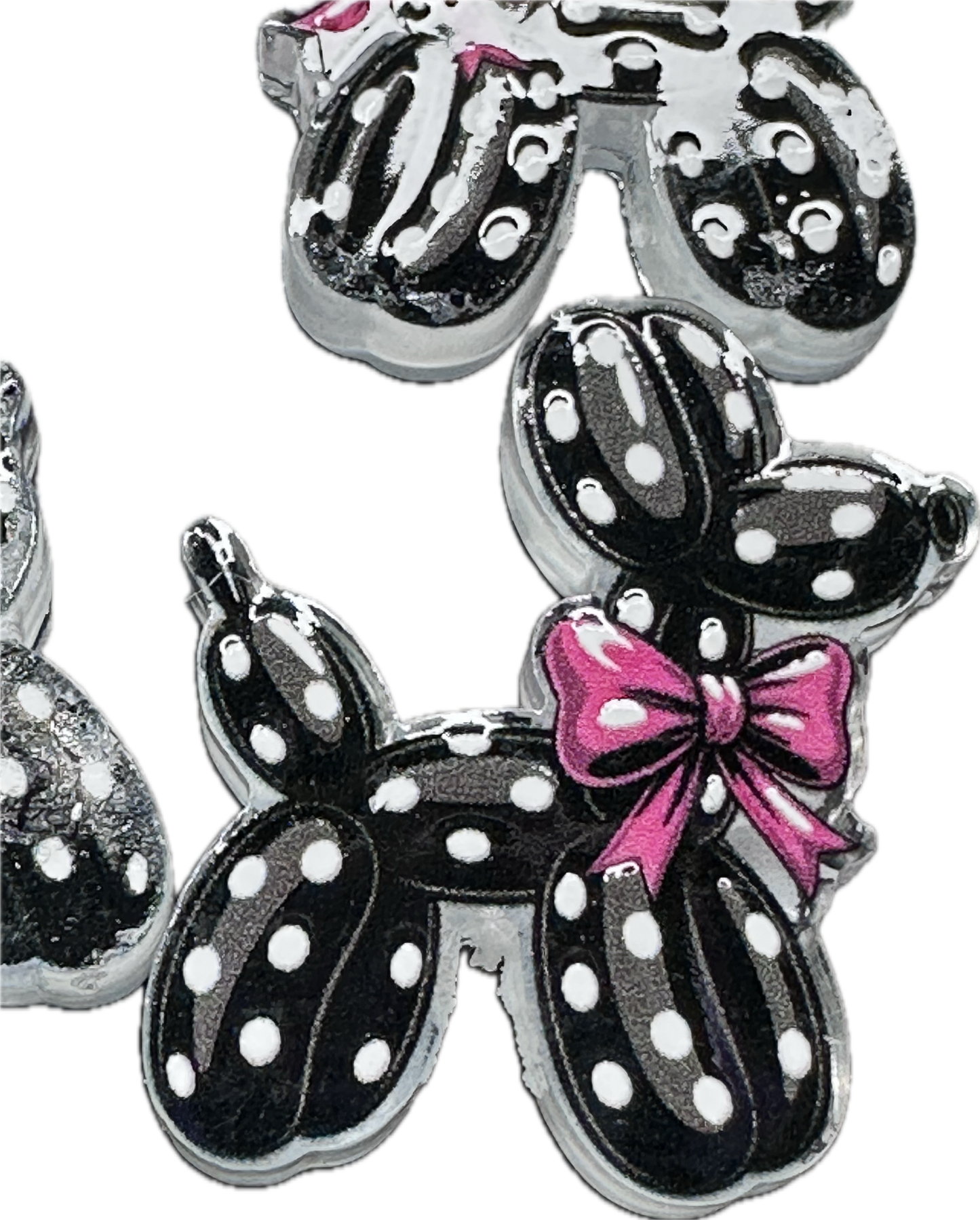 Balloon dog acrylic focal bead- set of 2/ focal bead/ pen beading / keychain bead/ spotted dog