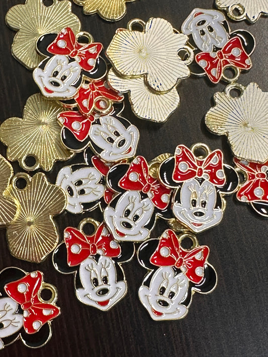 Enameled metal charms/ DIY charm bracelet/ DIY necklace/ #1