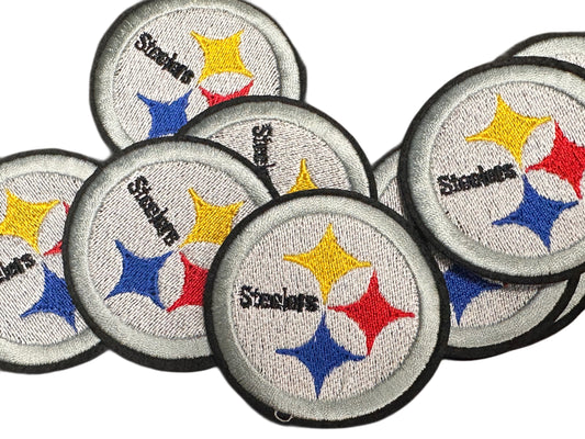 PITTSBURGH STEELERS/IRON ON PATCH/ SIZE SMALL/ QUALITY MATERIAL/FABRIC PATCHES/FOOTBALL TEAM