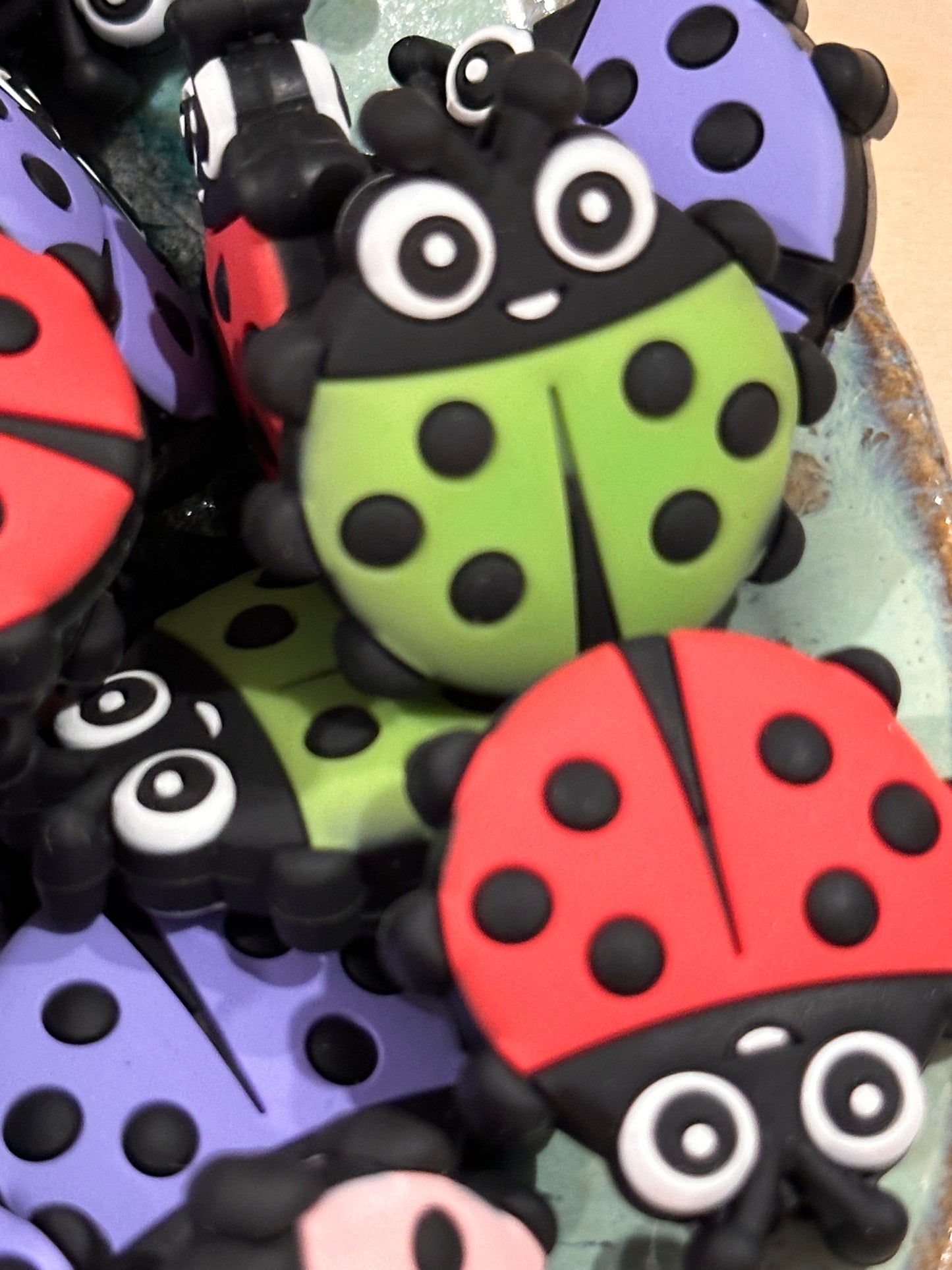 Lady bug shaped Focal Bead / ladybug