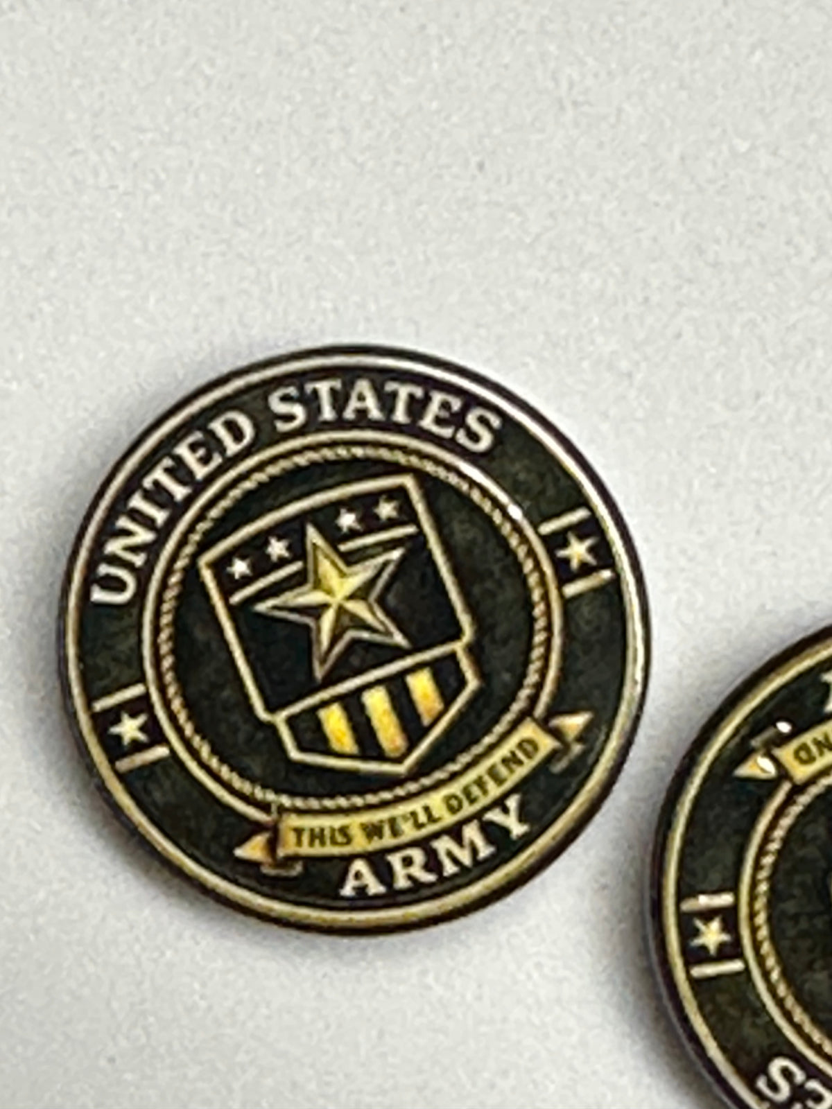 Army Veteran acrylic focal bead- set of 2/ focal bead/ pen beading / keychain bead/ military/ patriotic / serving your country