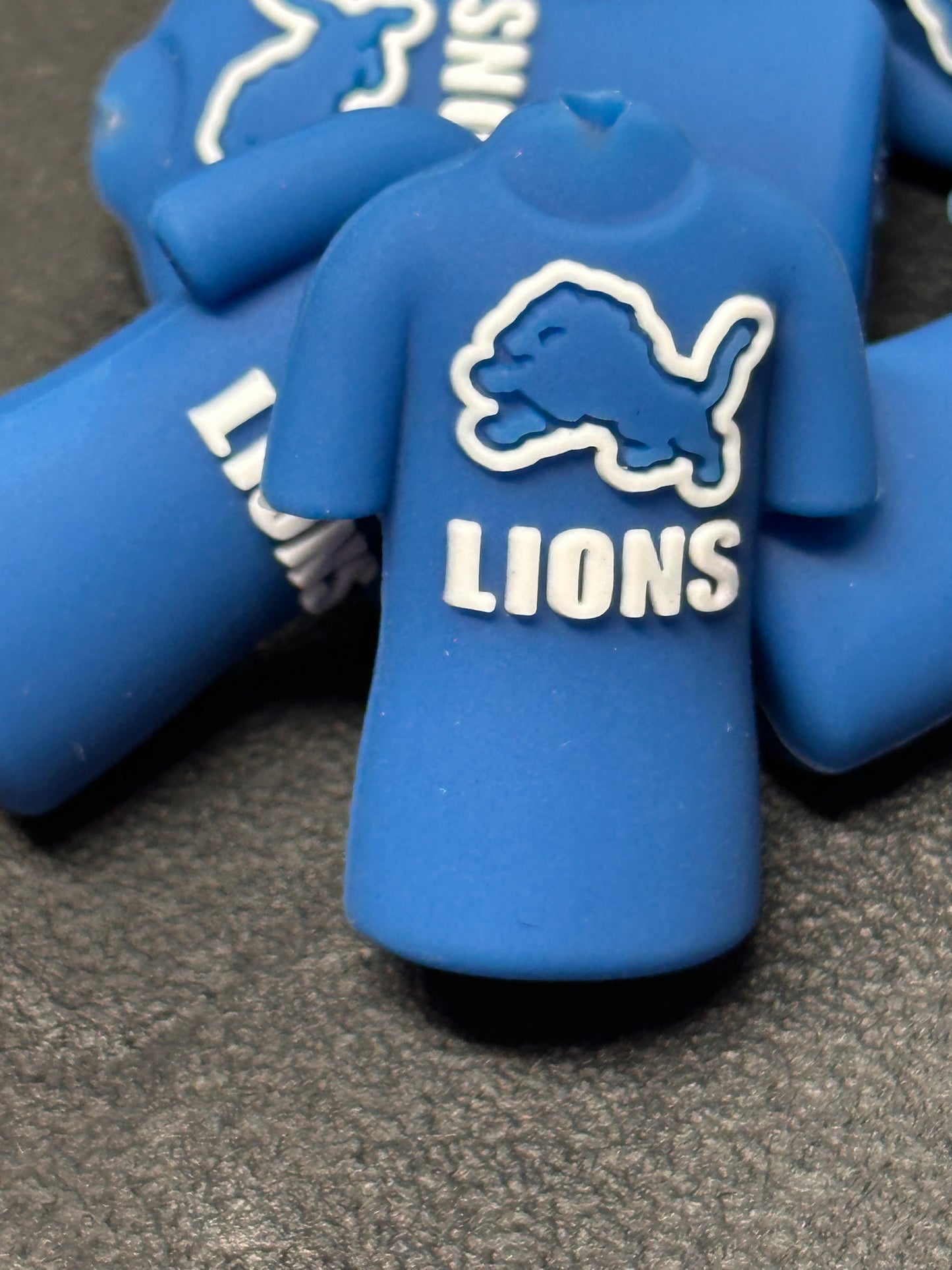 3D Detroit Lions jersey focal bead/ football/ silicone bead for DIY