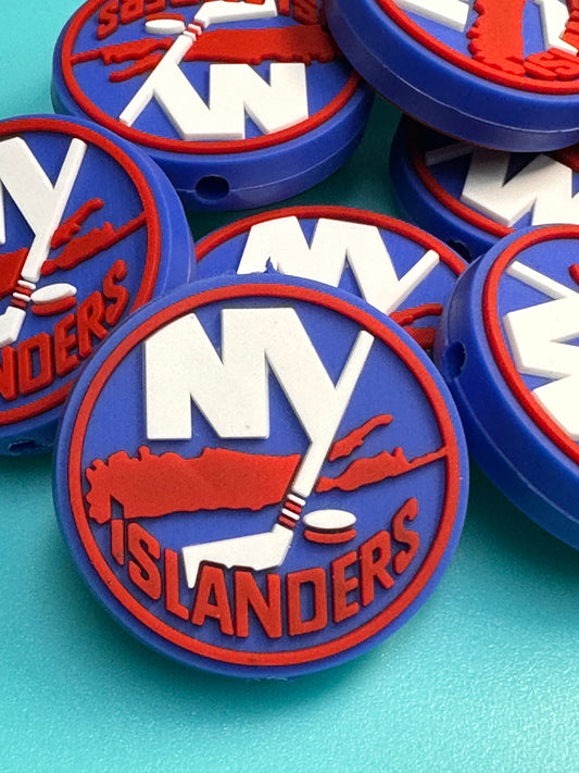 NY Islanders team focal bead / New York/ Ice Hockey