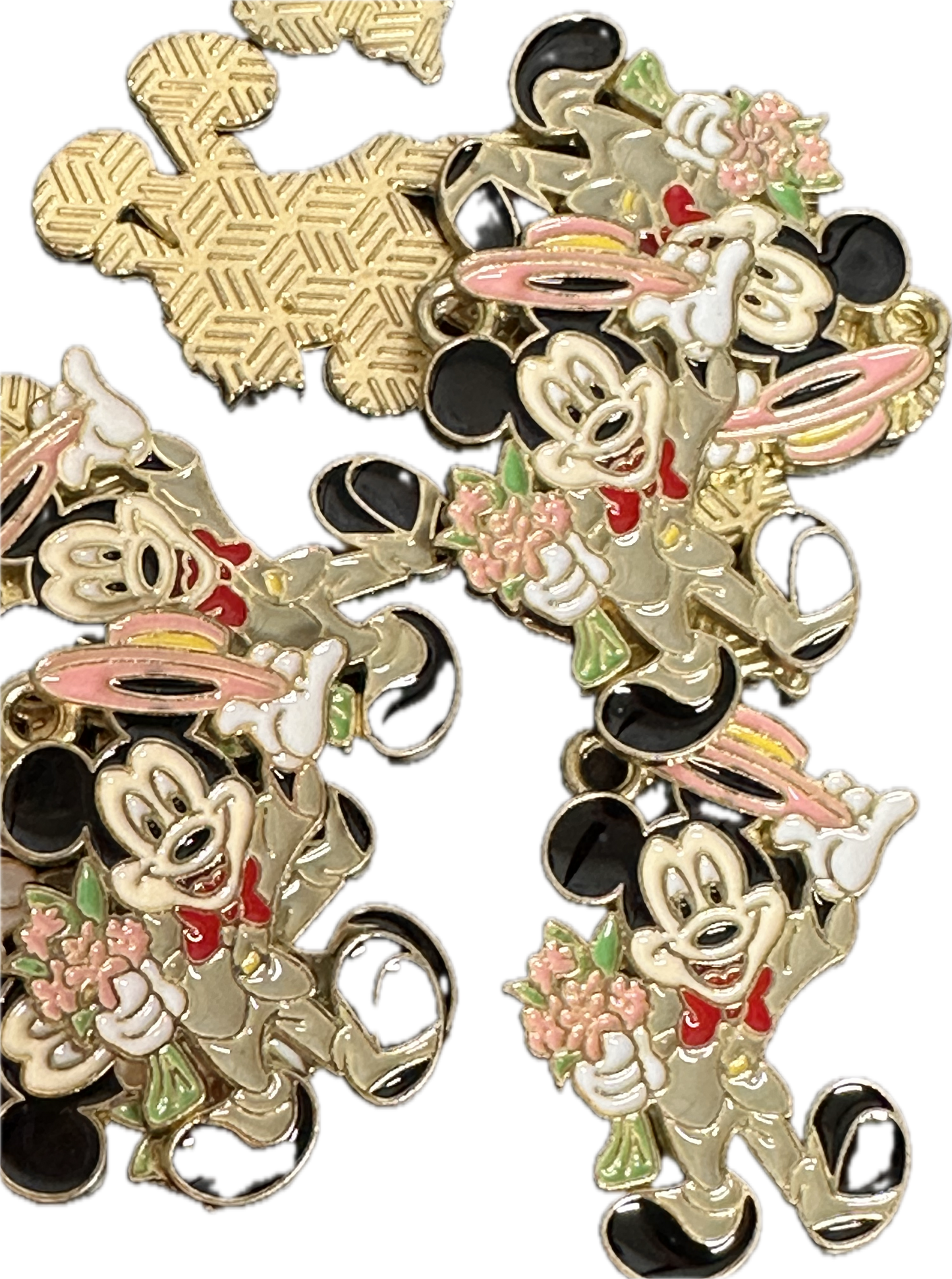 Married couple enameled metal charms/ DIY charm bracelet/ DIY necklace #6- Set of 2 (one of each). Wedding lovers