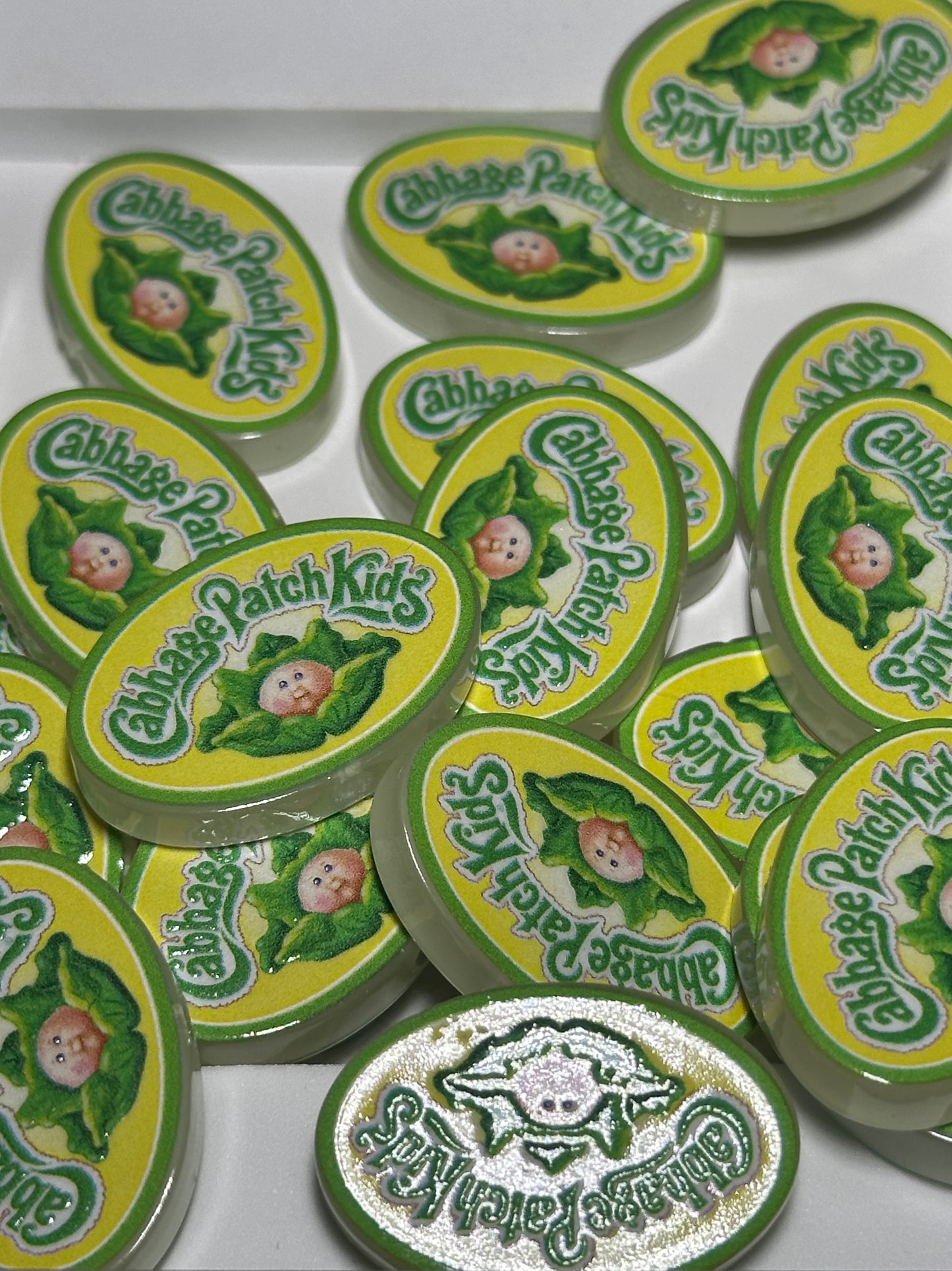 Baby Doll acrylic focal bead- set of 2/ focal bead/ pen beading / keychain bead/ 80's