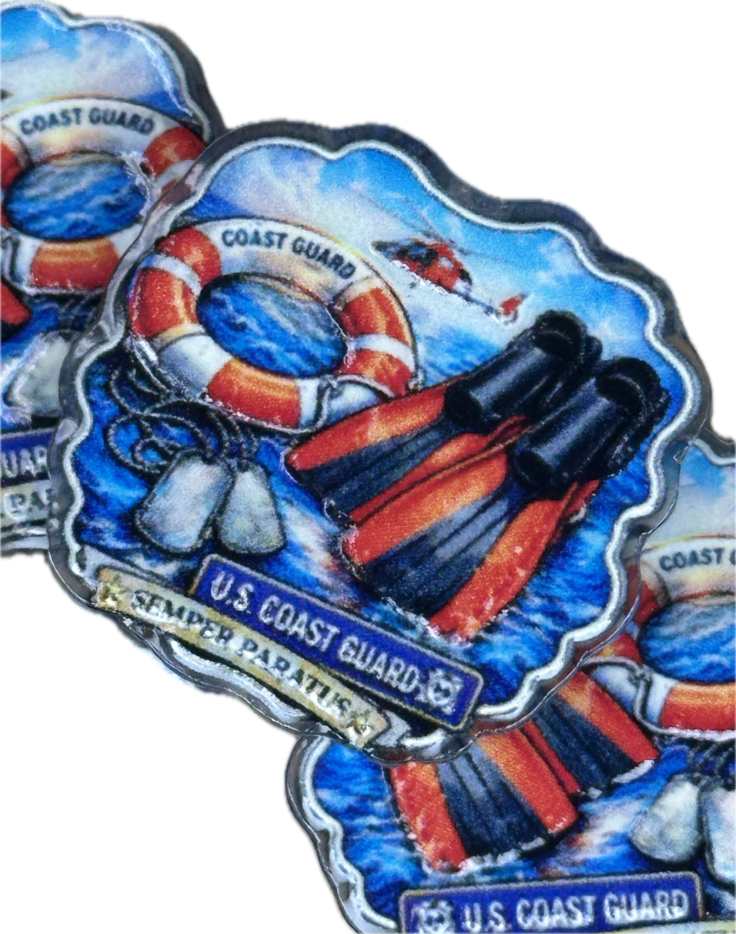 Veteran acrylic focal bead- set of 2/ focal bead/ pen beading / keychain bead/ military/ patriotic / custom bead