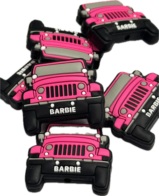 Pink Off road truck  Focal Bead/ convertible car