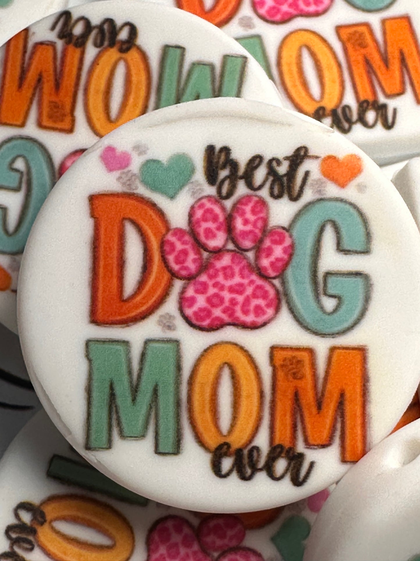 Dog mom focal bead