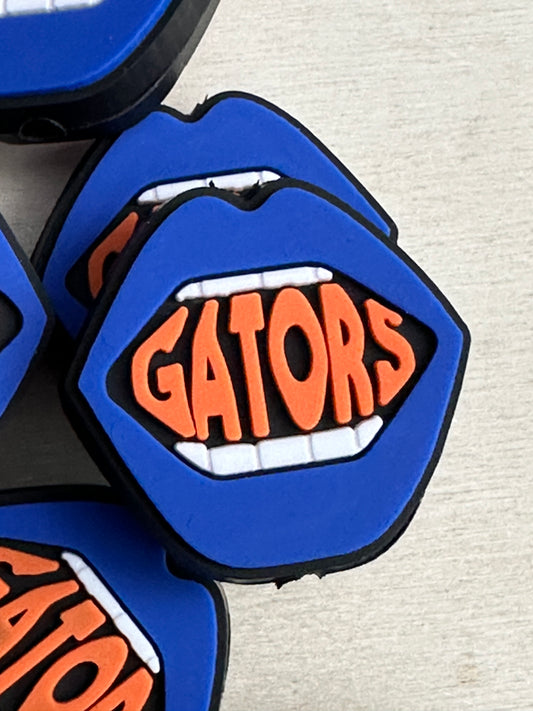 Lips with Florida Gators focal bead/ design #4