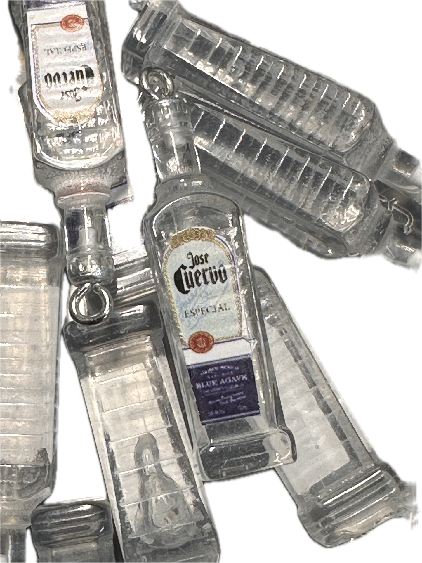 Mini Bottle Charms – Resin Drink Beads for Keychains, Jewelry & DIY Crafts / white label bottles