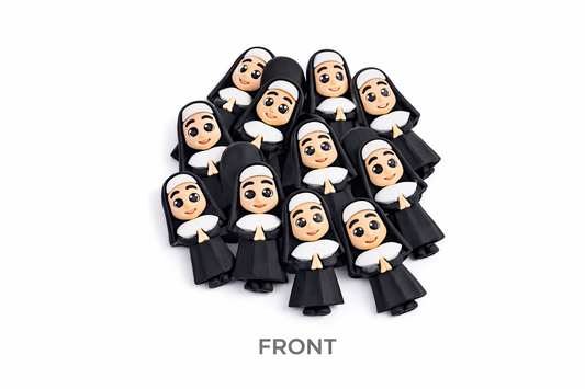 Nun/Jesus /God/ Focal Bead/ beadable pen/ Silicone bead/ keychain bead/Faith/Jesus/ Christian