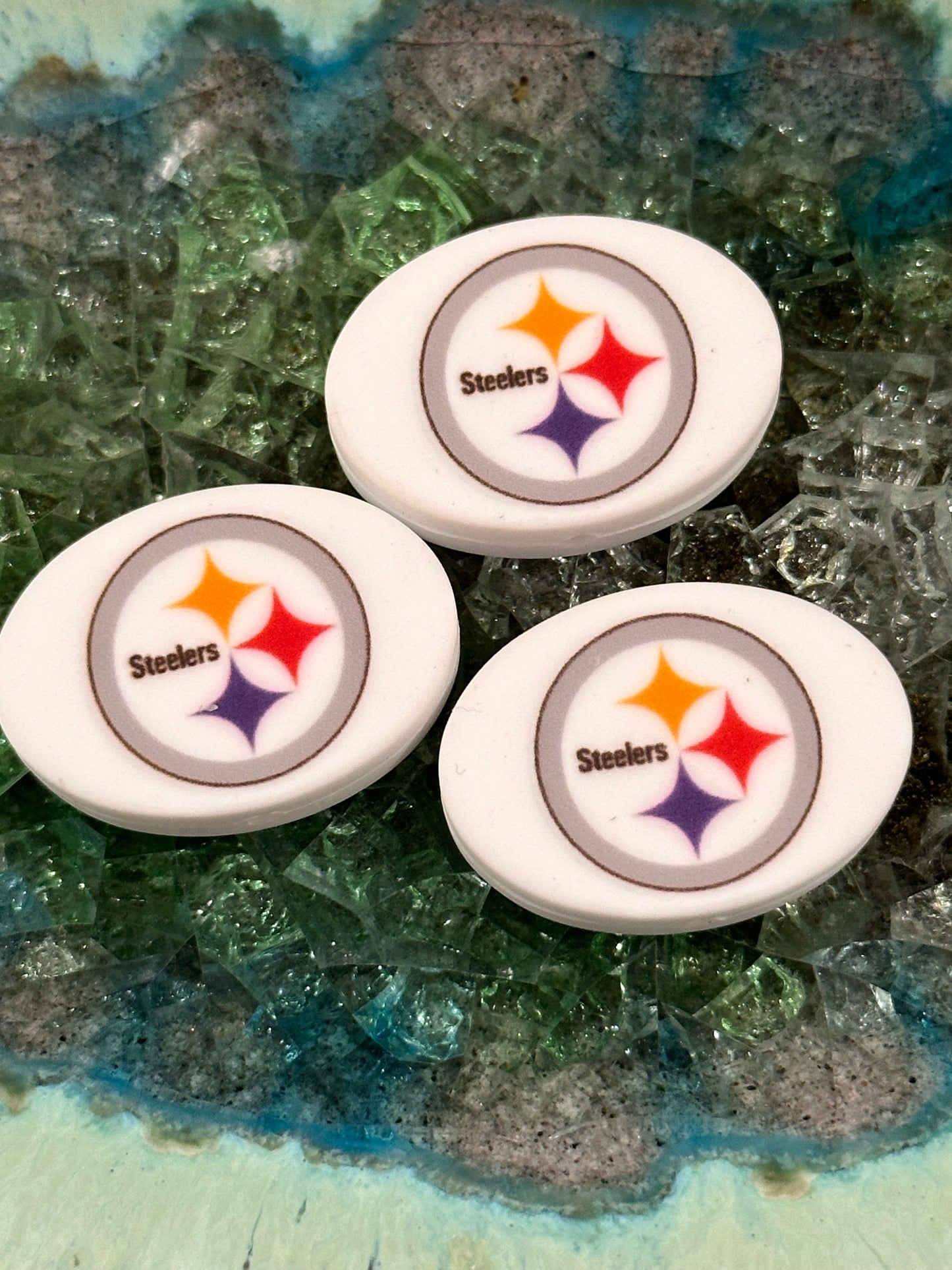 Pittsburg Steelers focal bead / football