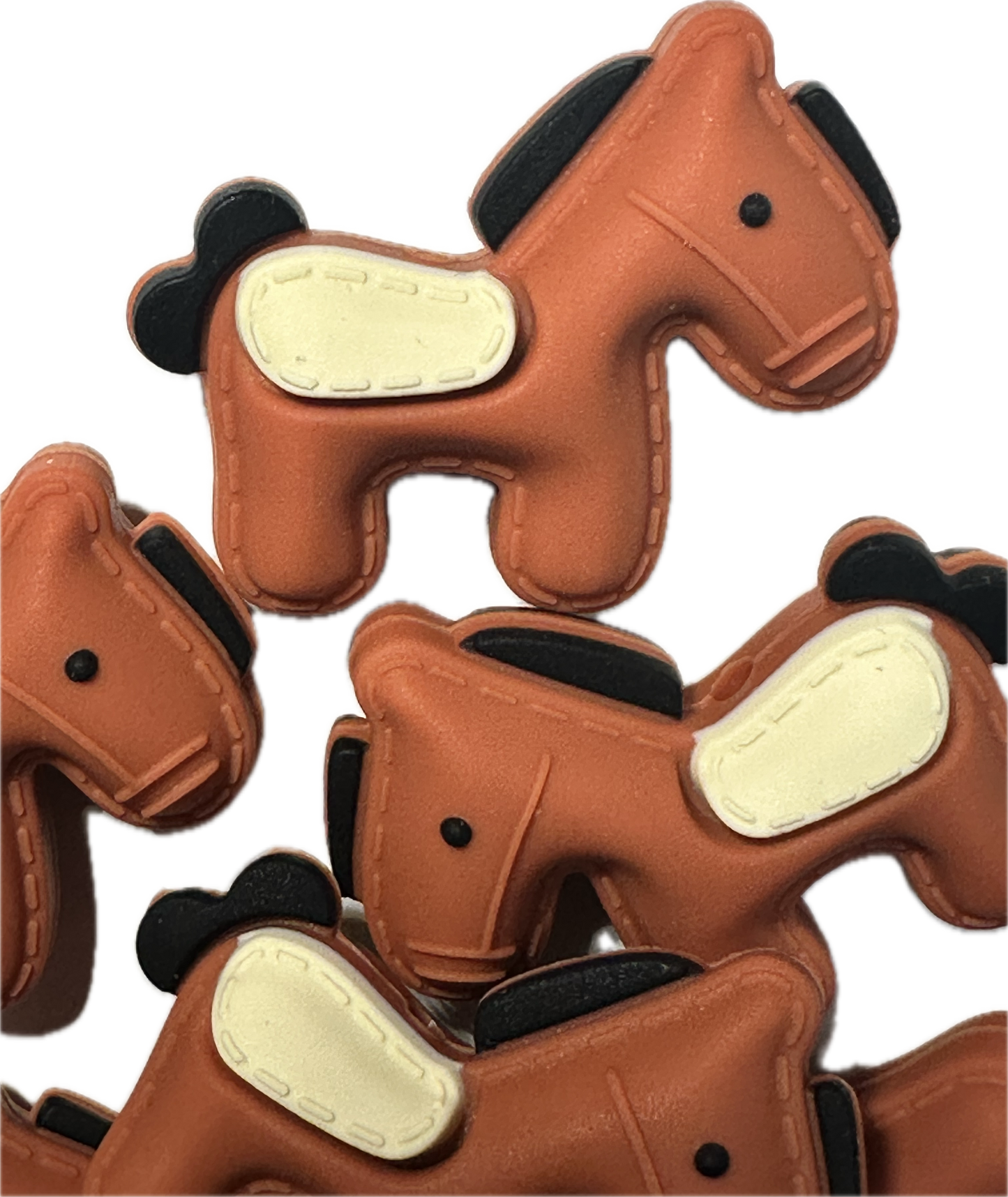 3D Horse/ Focal Bead/ beadable pen/ Silicone  bead/ keychain bead/horseback