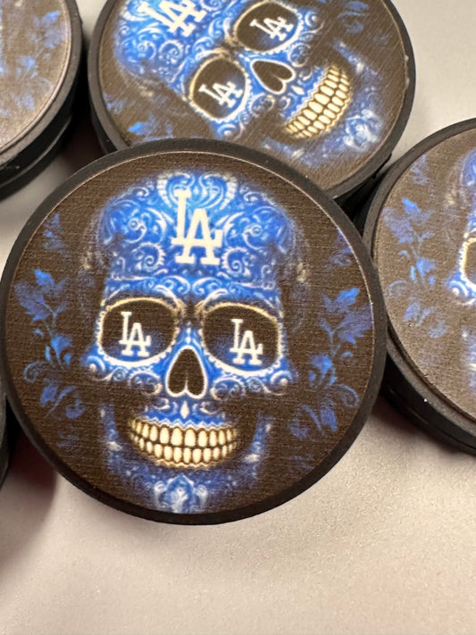 LA focal bead/Skull silicone pen bead