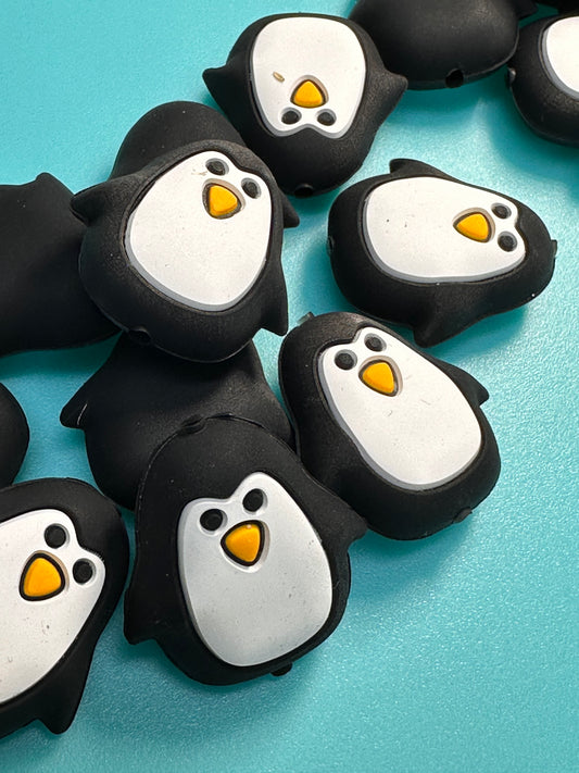 3D Penguins focal bead /