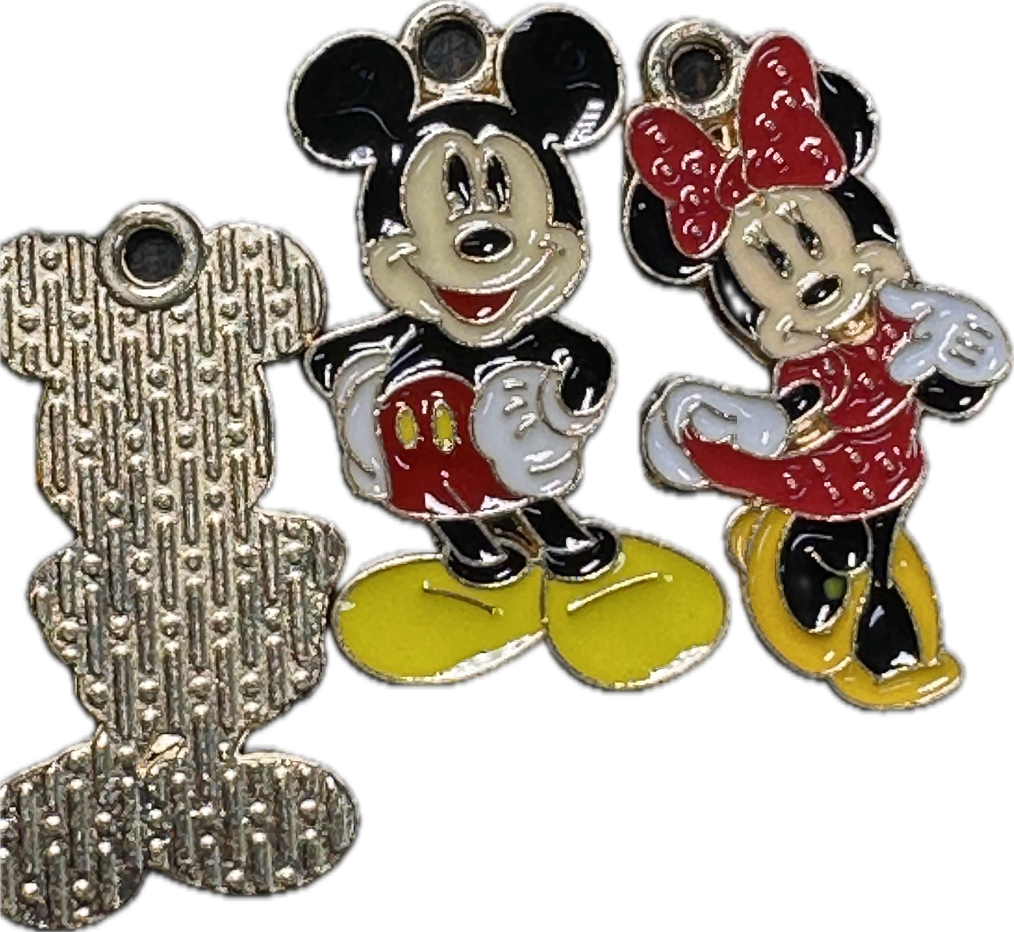 Enameled metal charms/ DIY charm bracelet/ DIY necklace #4- Set of 2 (one of each)