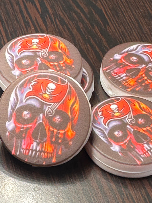 NEW Tampa Bay Buccaneers focal bead/football/ #5 skull