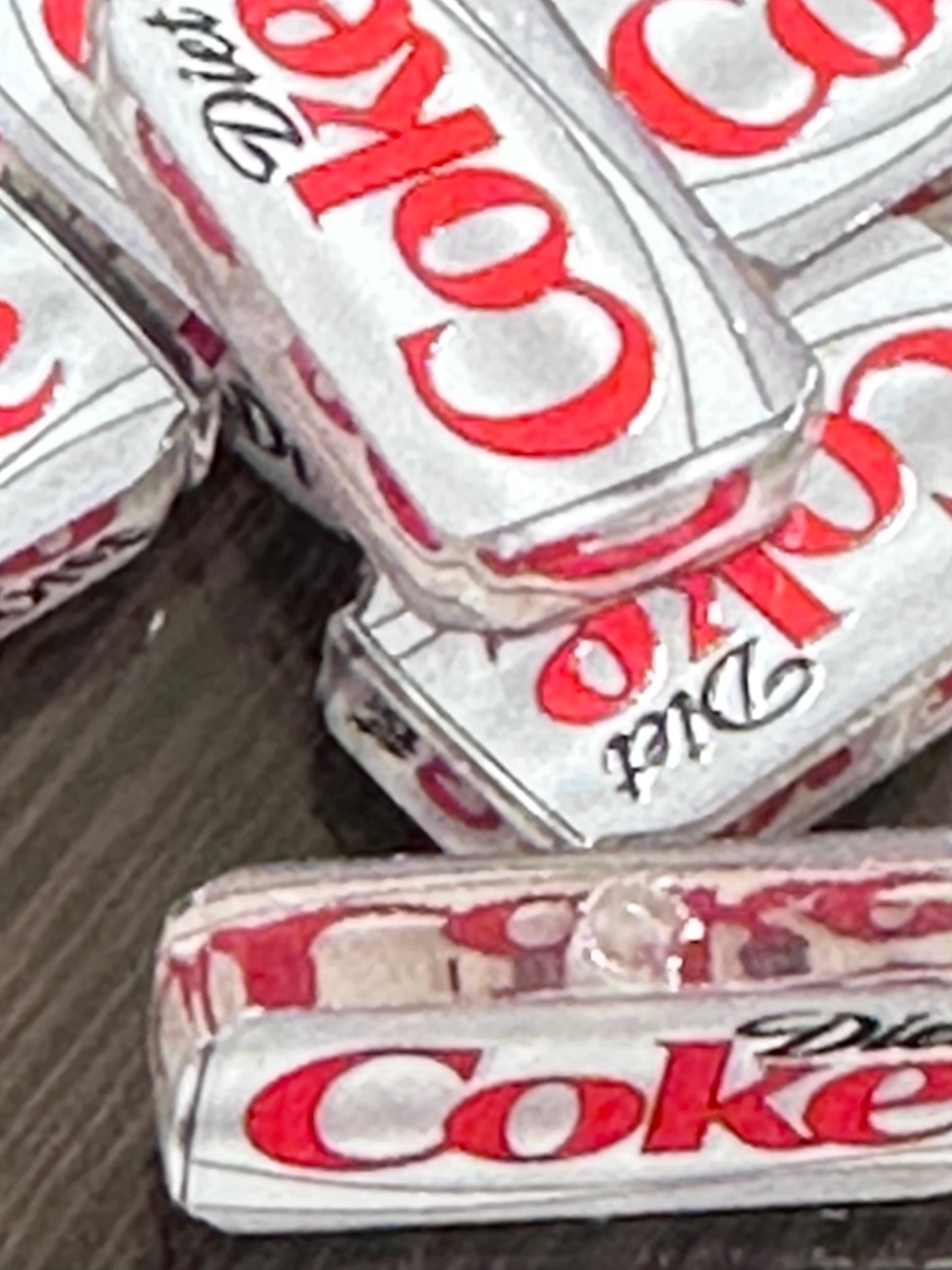 Favorite soda acrylic focal bead- set of 2/ focal bead/ pen beading / keychain bead/