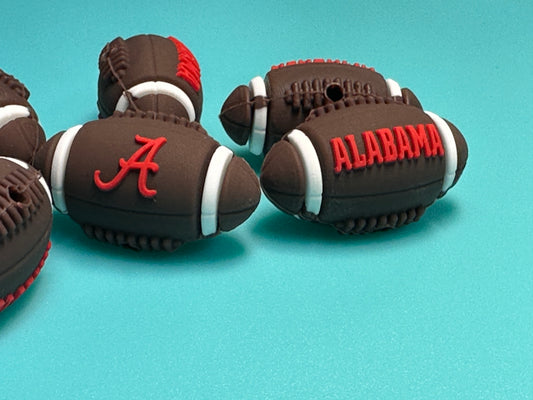 3D Alabama crimson tide focal bead design / Both designs on each bead