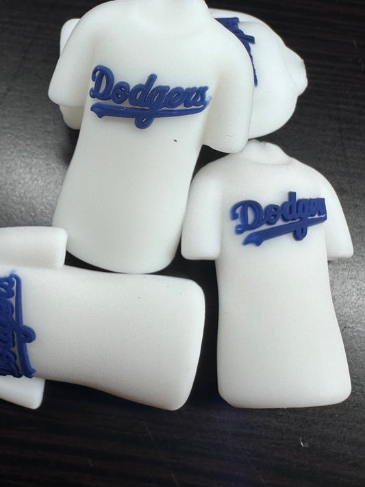 3D LA Dodgers Jersey shaped focal bead/ baseball/Style 4