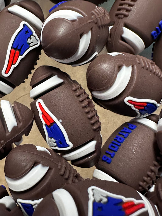 3D New England Patriots Football team focal bead / football #2