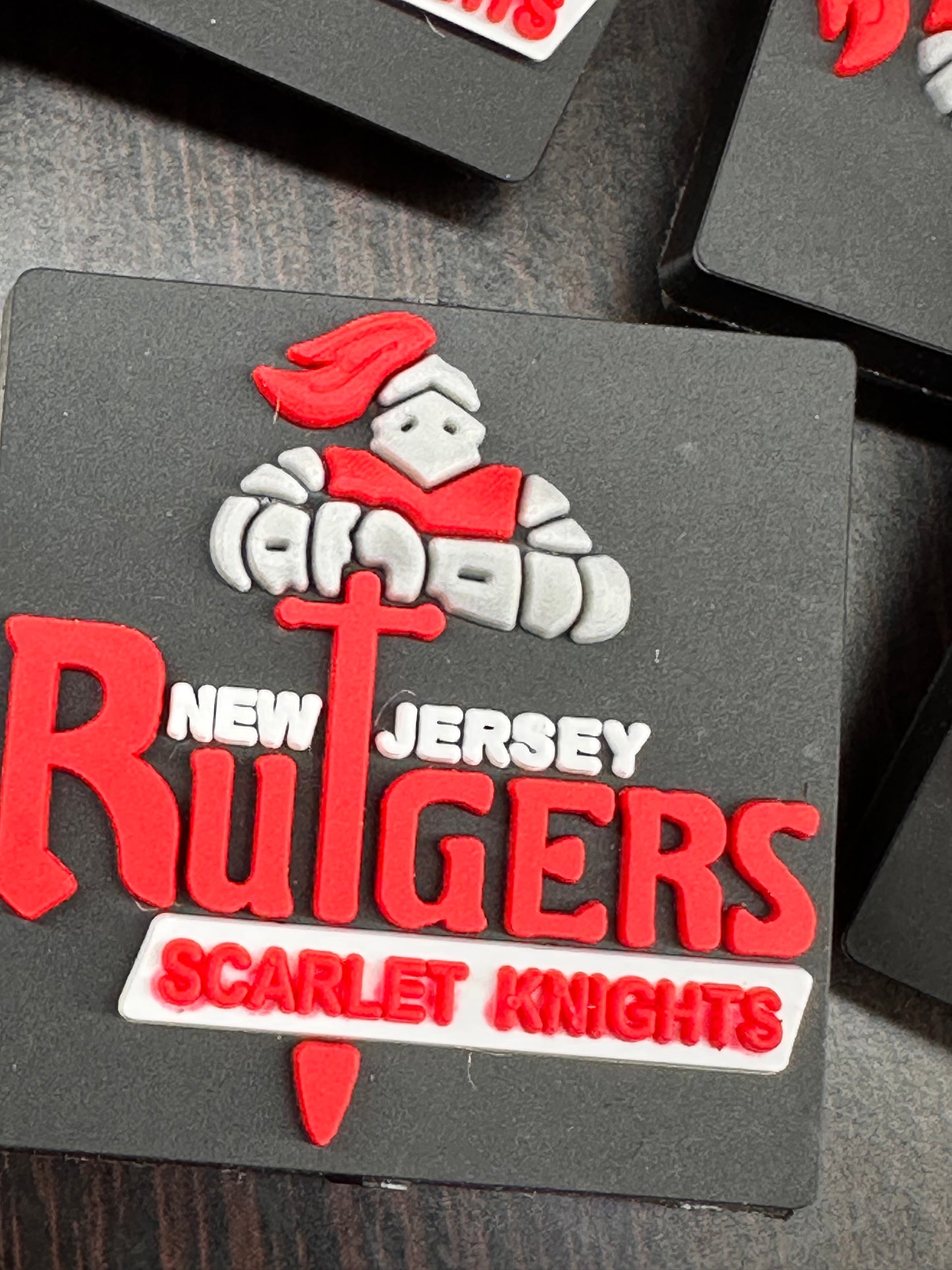 Rutgers university scarlet knights focal bead- New Jersey