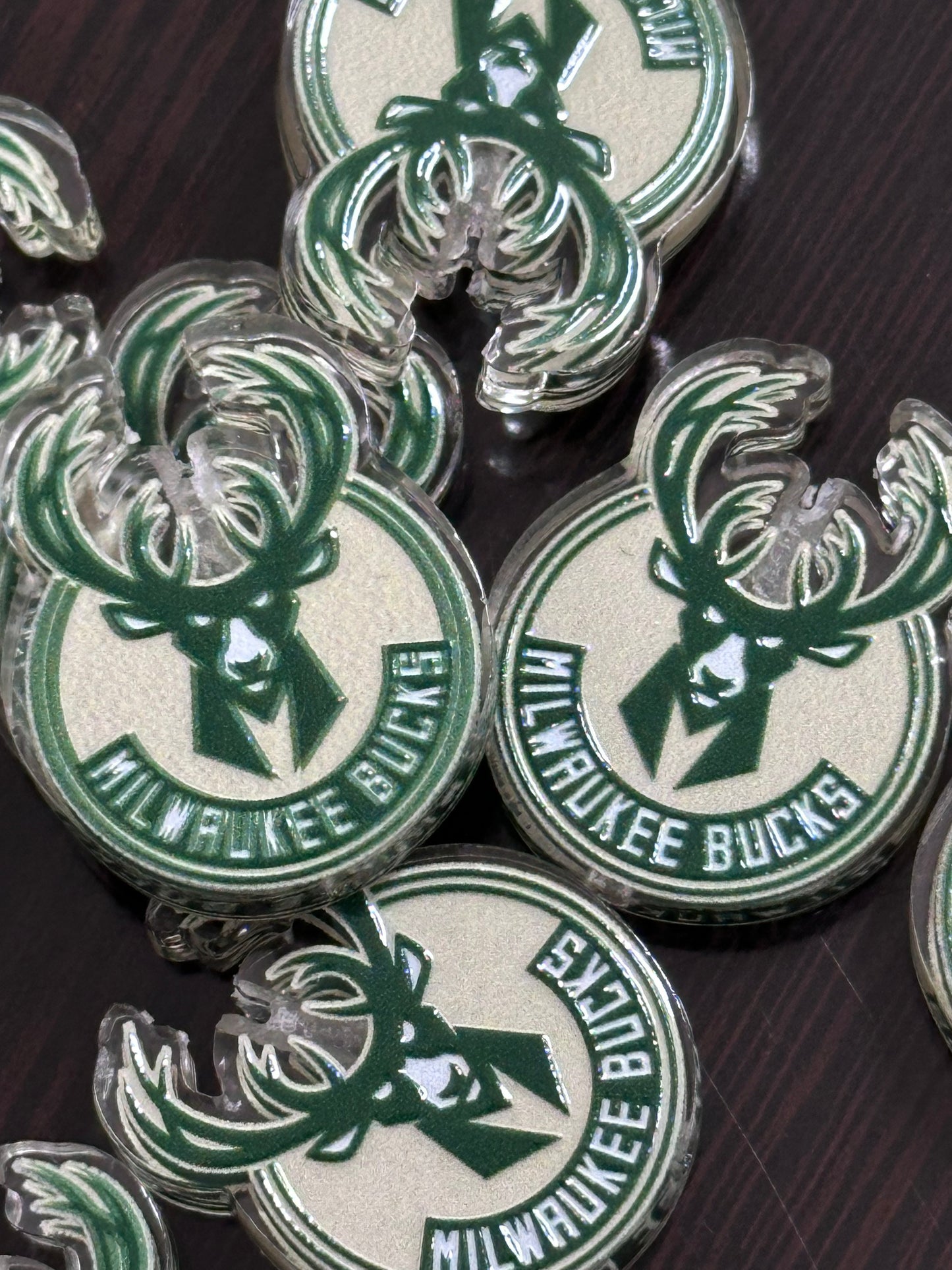 Milwaukee acrylic focal bead- set of 2/ focal bead/ pen beading / keychain bead/