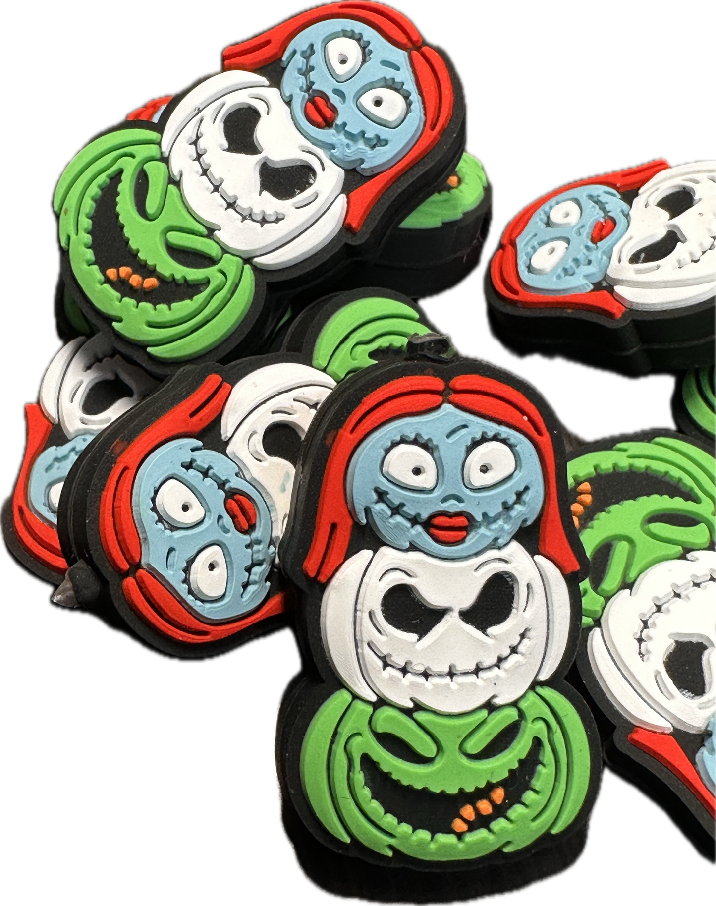 Scary girl/ Focal Bead/ beadable pen/ Silicone  bead/ keychain bead/horror/halloween
