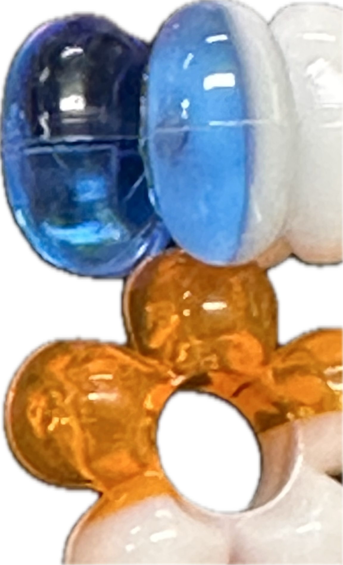 Ombre acrylic spacer beads/ jewelry/ beadable pen beads/ keychain bead/ DIY/ approximately 12mm/ STYLE 5