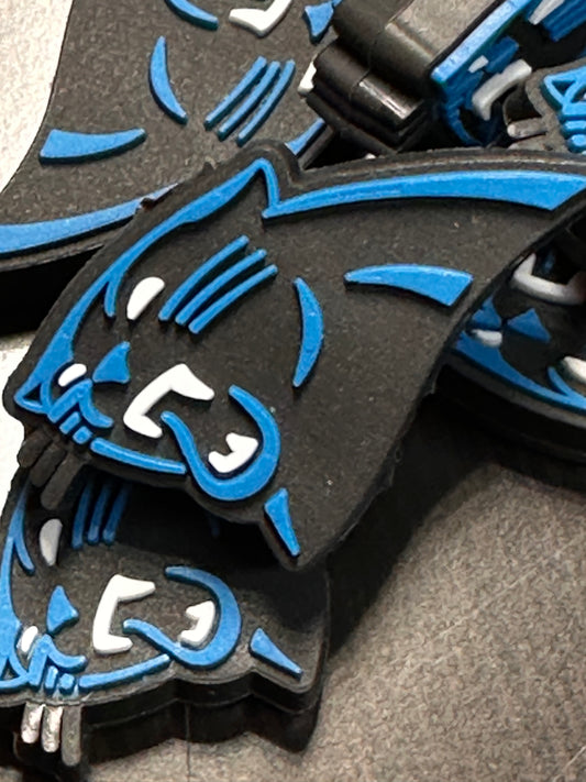 NEW! Carolina Panthers shaped focal bead / football #2