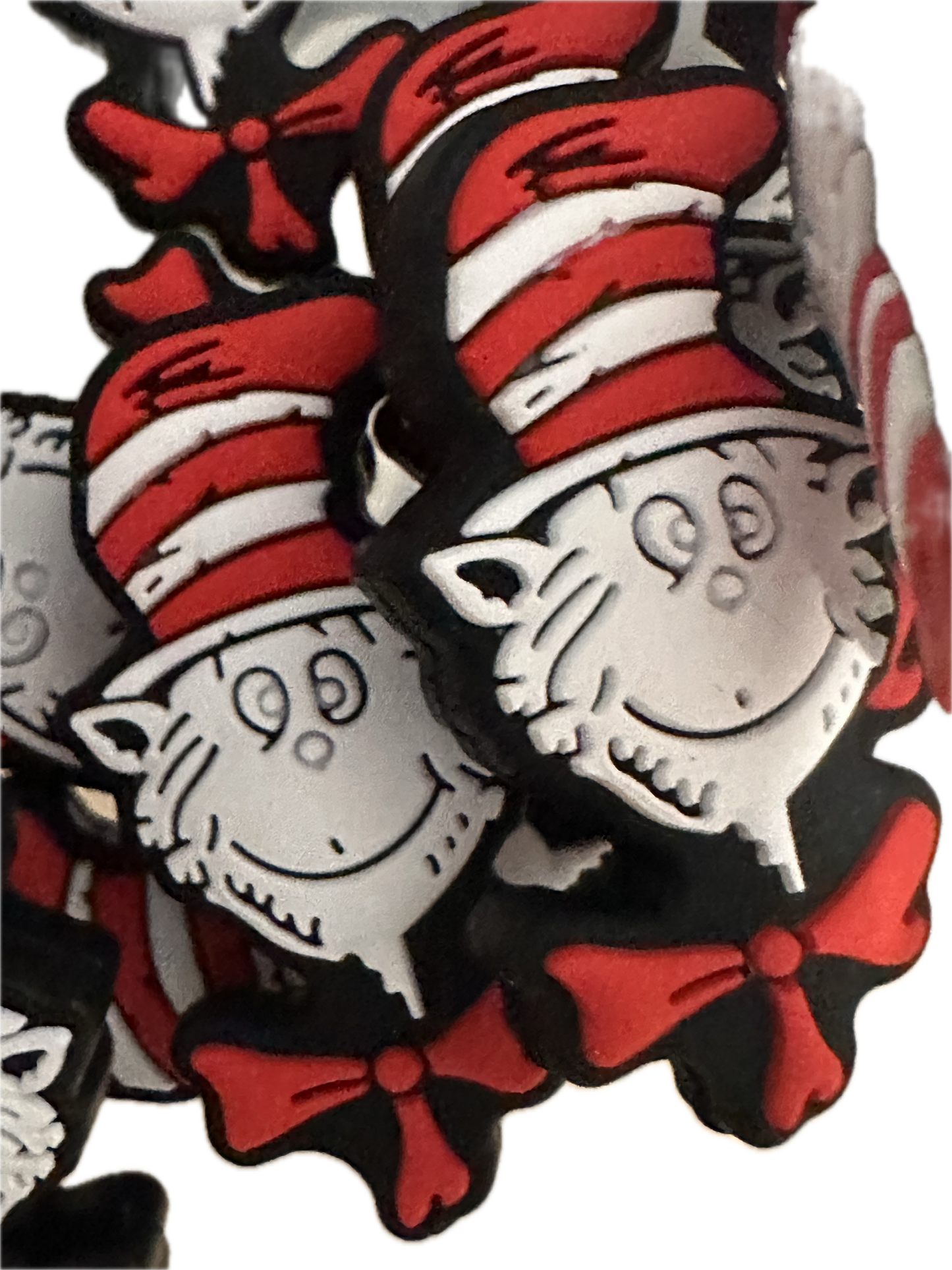 Doctor focal bead /  red and white hat