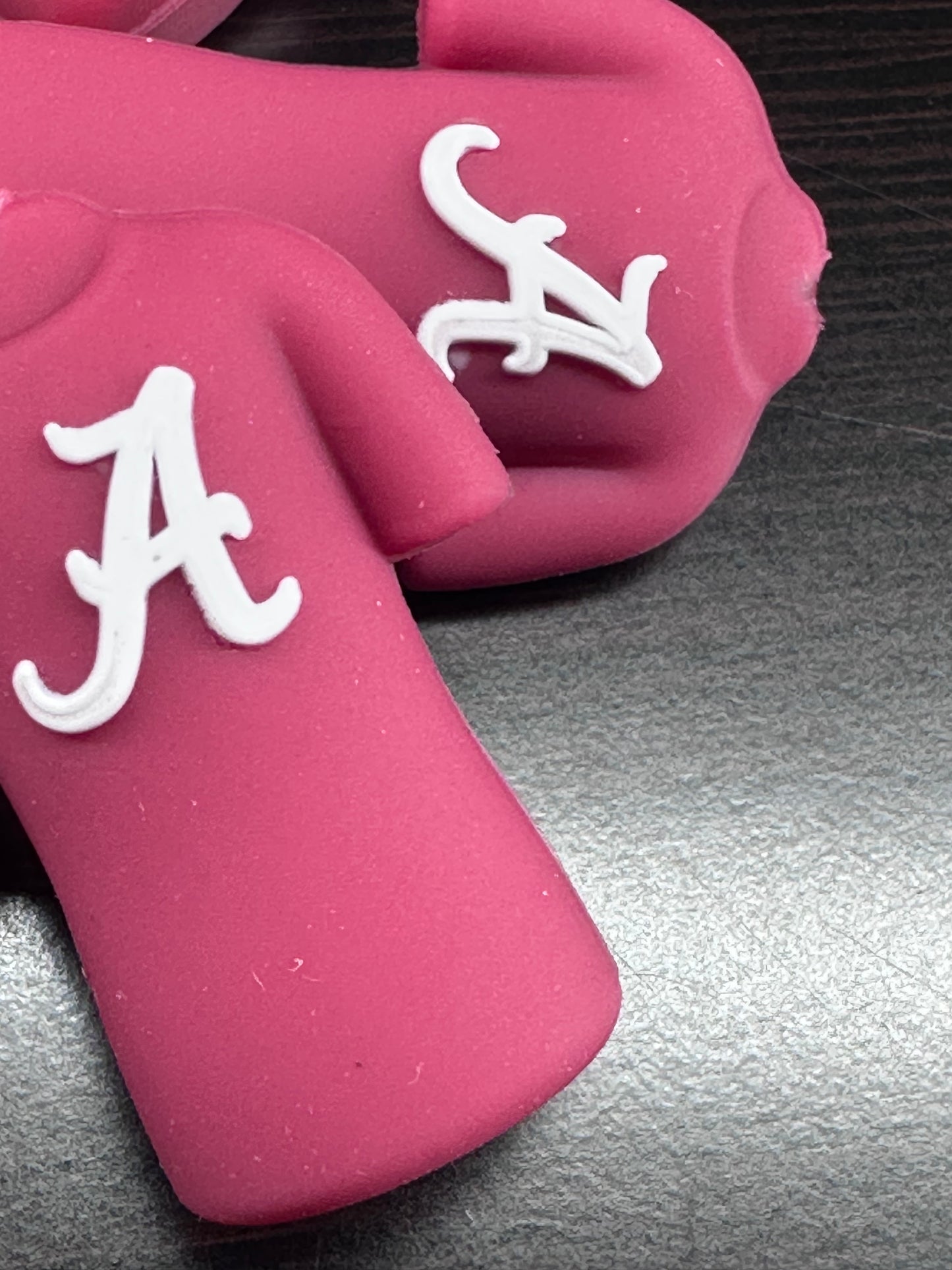 3D Atlanta Braves focal bead - silicone baseball jersey shaped bead