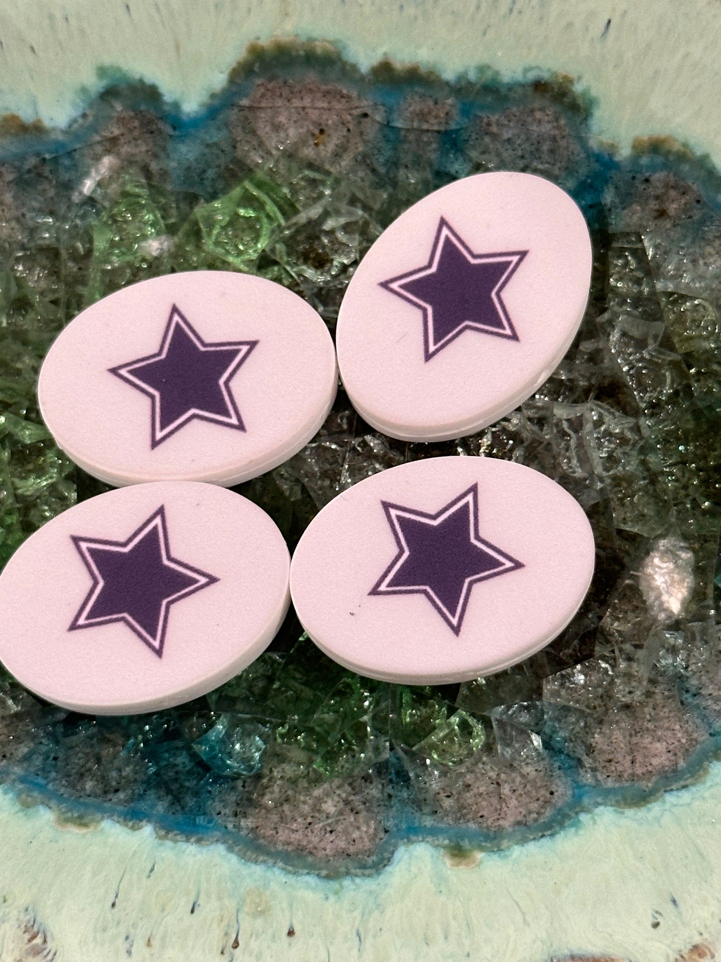 Dallas Cowboys focal bead / football