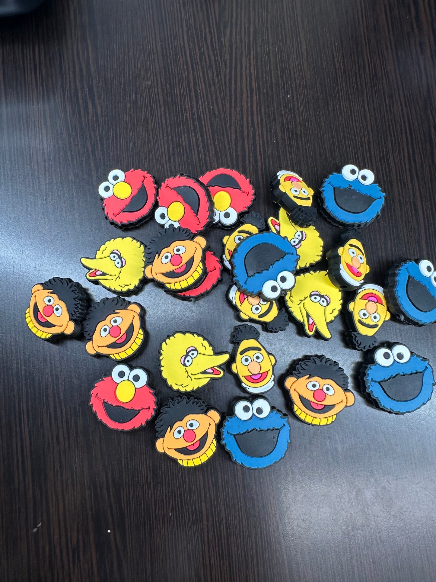 Puppet Characters/ Focal Bead/ beadable pen/ Silicone  bead/ keychain bead/ set of 5