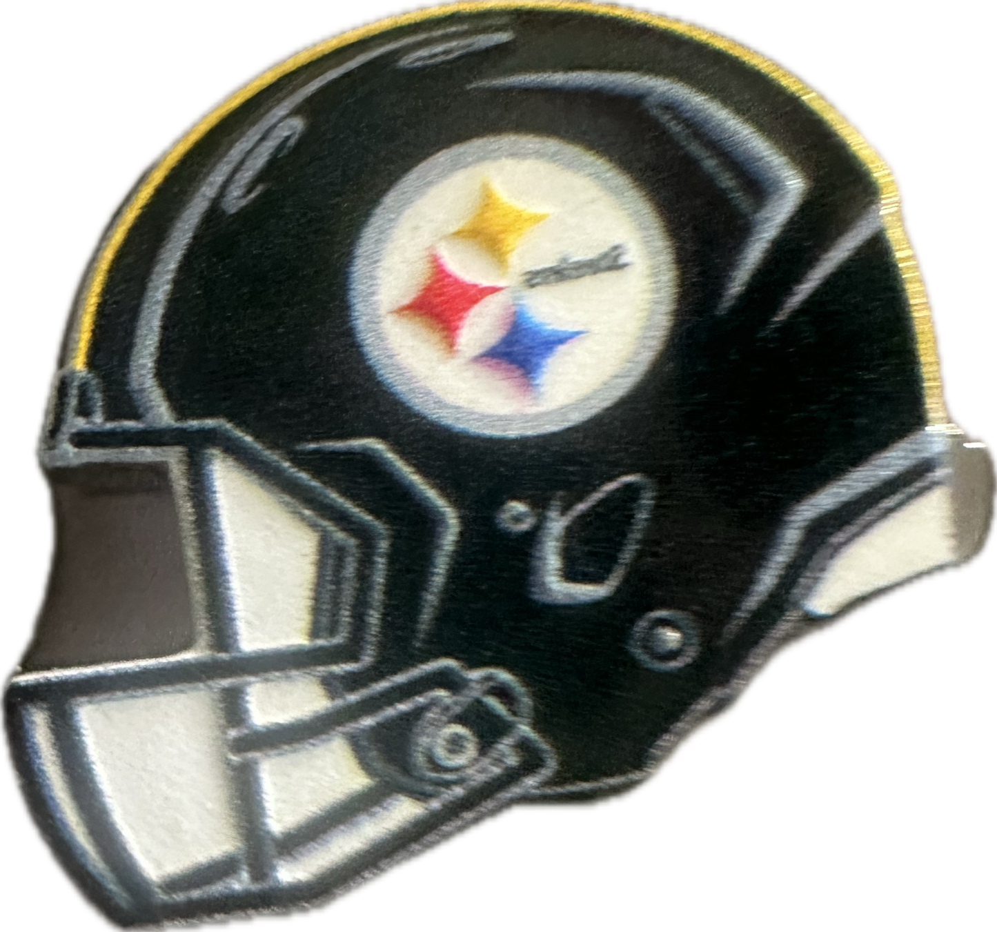 NEW Steelers helmet acrylic focal bead- set of 2/ focal bead/ pen beading / keychain/Football