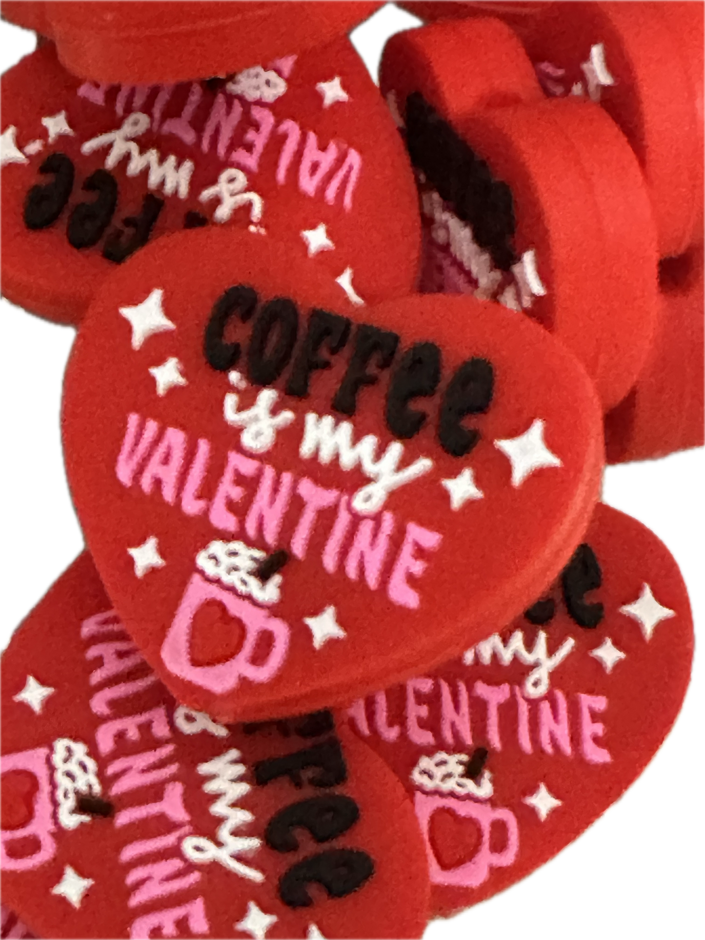 Valentines Day Focal Bead/ beadable pen/ Silicone  bead/ keychain bead/Coffee